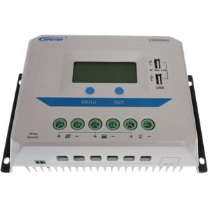 Controlador de Cargas Com Display 60A 12/24V Off Grid PWM - VS6024AU