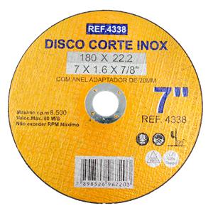Disco de Corte 7x1.6x7/8'' (180x22.2mm) - 4338