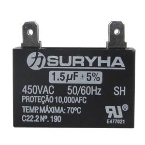 Capacitor de Arranque 1,5 uF ± 5% Suryha - 80151.127